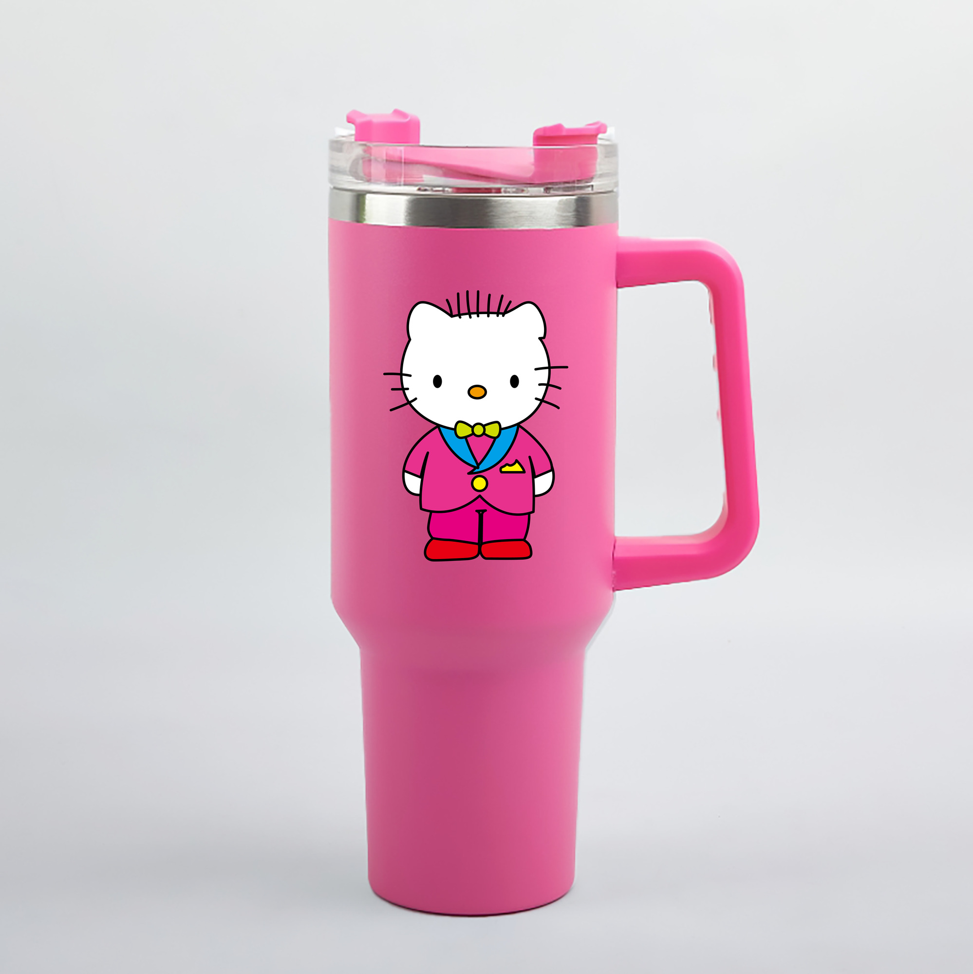 （画像用） Hello Kitty ハローキティ 1200mL車用タンブラー（カラープリント）